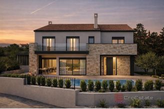 011 1021 77 Krk modern house with sea view for sale